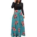 Maxi Dress Long Sleeve Temperament Slim-fitting Tight Dress. 