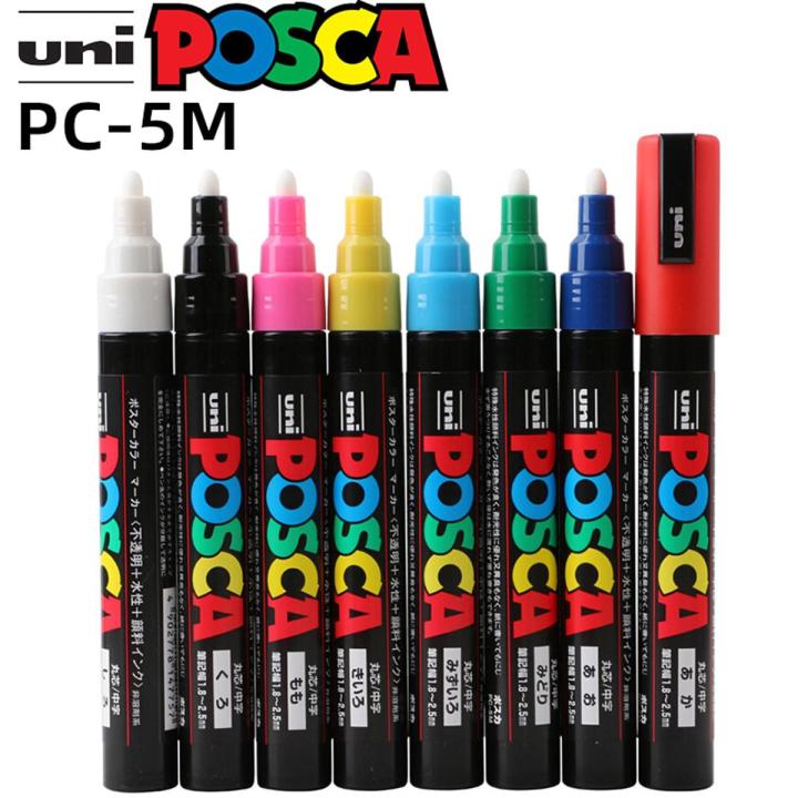 [HOT] 1Pcs UNI Posca Marker Pen PC5M POP Poster WaterBased