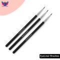 2 pc - Thin Precision Eye Liner Makeup Brushes - Fine Point Eyeliner Brush - Synthetic Bristles Eye Makeup Tool. 