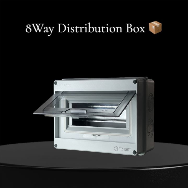 Original Tense IP66 Waterproof Electrical Wall Mounted Distribution Box for Solar | Fireproof 3Way & 8Way Distribution Box | Circuit Breaker Distribution Box