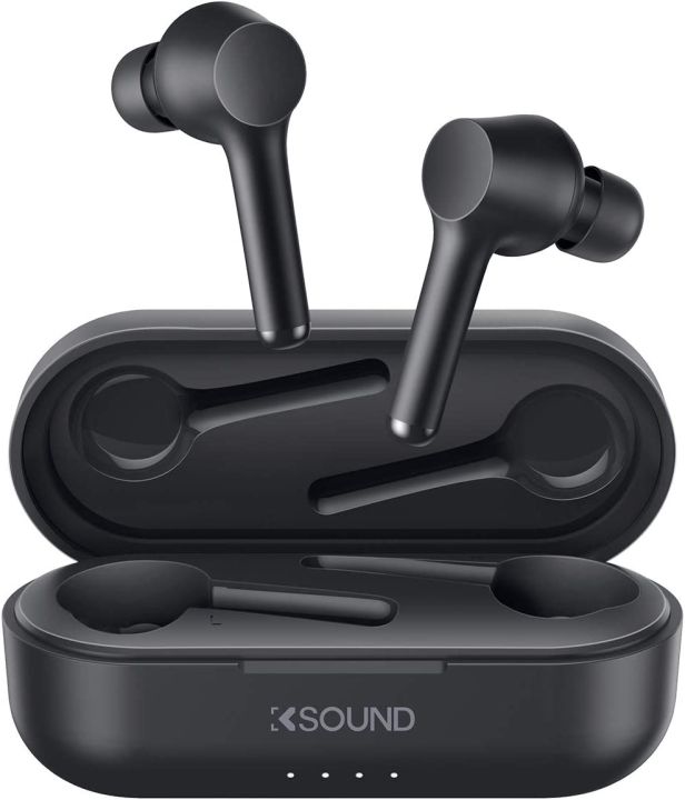 Ksound  True Wireless Earphones Bluetooth 5 In-Ear Wireless Earbuds with Noise Cancellation Mic, Volume Control, 30H Playtime, IPX5 Waterproof Headphones for ïPhone and Android