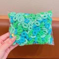 100-Pack Hair Ties Soft Elastic Colorful Ponytail Holders Non-Slip Fabric Hair Scrunchies for Girls Daily Wear Hairstyling Kids School Accessories. 