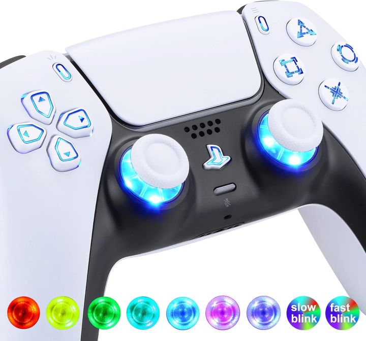 eXtremeRate Multi-Colors Luminated Thumbstick & Buttons for ps5 ...