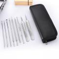 9Pcs/Set Acne Tip Head Reduce Marks Ergonomics Acne Nose Blackhead Removal Pore Cleaner Skin Care Supplies. 