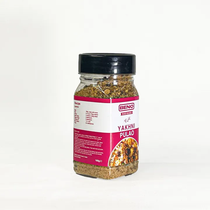 "Beno%20Yakhni%20Pulao%20Family%20Pack%20-%20160g:%20A%20Culinary%20Delight%20for%20the%20Entire%20Family!"%20Yakhni%20Pulao%20Masala%20%7C%20yakhni%20pulao%20masala%20mix%20%7C%20beno%20yakhni%20pulao%20-%20Image%203