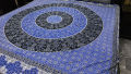 Sindhi Ajrak Style Cotton Bedsheet for King Size Double Bed 3 pcs. 