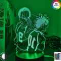 Anime Haikyuu Acrylic Led Night Light Shoyo Hinata Figure for Kids Bedroom Decor Nightlight Manga Cool Gift Child 3D Table Lamp. 