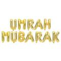 UMRAH MUBARAK FOIL BALLOON SET IN GOLDEN COLOR. 