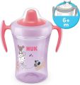 NUK Learn to Eat Set | Trainer Cup Sippy Cup (230 ml) | Feeding Bowl and Feeding Spoons | 6+ Months | BPA-Free | Purple | 4 Count. 