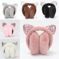 Cat Earmuffs Soft Ear Muffs Winter Ear Warmers Faux   Ear Muffs Cashmere Ear Muffs. 