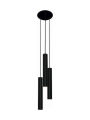 Modern Black Cylinder Pendant Light – Sleek Hanging Lamp for Kitchen, Dining, Shop & Counter | Long Pipe Design – Elegant Minimalist Lighting Fixture. 