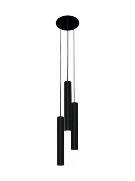 Modern Black Cylinder Pendant Light – Sleek Hanging Lamp for Kitchen ...