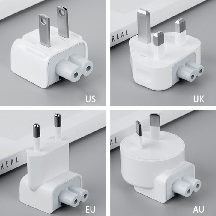 AC Power Adapter Wall Folding Plug Duck Head Charger Adapter for MacBook Pro/MacBook Air/iPhone/iPad/etc US/UK/EU Version White