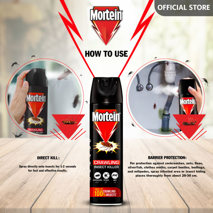 Mortein Crawling Insect Killer Spray 375ml - Pack of 3