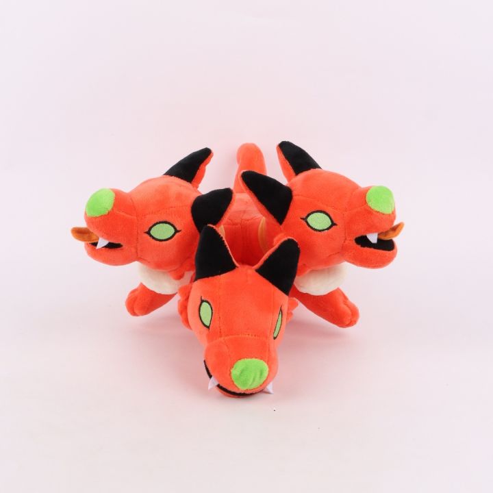 Pre Hades Cerberus Plush Hades Big Bagus Three-Headed Dog Doll Decoration Halloween Costume
