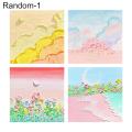 Memo Note Wide Application Bright-colored Clear Pattern Memo Notepad. 