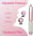 Hyaluronic Acid Anti-Wrinkle Lip Pen 2 in 1 Hyaluronic Acid Pen Meso View Injection Gun (For Lip Filler Injection)(1 Pieces of 0.3Ml Ampoules). 