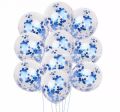 Blue confetti balloons ( Pack of 10 ). 