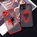 Albania Albanians National flag Phone Case matte transparent For iphone 11 12 13 6 s 7 8 plus mini x xs xr pro max cover. 