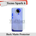 Tecno Spark 6 Back Matte Protector Soft Skin Sheet Soft Film Protector For Tecno Spark 6. 