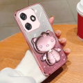 VRQR New Style Phone Case For Tecno Spark 10C Back Cover Beautiful Shiny 3D cat Scaffolded Cover Tecno Spark 10 Pro Ki5q K15K Ki5m Ki7. 