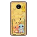 Fashion Design TPU Phone Case For Nokia C10/C20 Soft case Durable Graffiti Card slot Cute Cartoon Card bag Shockproof. 