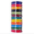 24/12Pcs Colorful Glass Bangle Set, Traditional Marble Karhy Set, Colorful Round Bangles for girls.. 