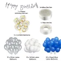 58 Pcs Birthday Decoration Set for Boys & Girls Including Happy Birthday Banner, Latex Balloons, Confetti Balloons, Arch Tape, Dot Tape, Happy Birthday Decoration Items Set for Boys & Girls. 