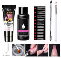 5pcs/Set Poly gel Nail Kit - Quick Building Polygel Extension Nail Kit. 