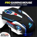 Universal Non-macro Gaming Mouse USB Wired Computer Gaming Mouse USB Cable Gaming Mouse 3200DPI Metal Base Plate. 
