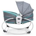 Mastela 5 in 1 Rocker, Bouncer Chair with Removable Bassinet 6037 (Gray). 