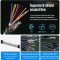Type-C Cable 40gbps Cable USB C 8K 60Hz Certified 40Gbps Fast Speed PD100W for Macbook Pro Acer USB 4 C422. 