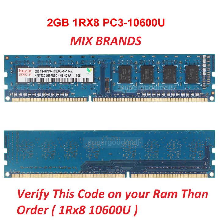 2GB%20Ram%201Rx8%20Single%20IC%20DDR3%201333mhz%20/%20PC3-10600U%20for%20PC%20Computers%20-%20Image%202