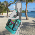 Large Mesh Beach Cooler Bag Outdoor Camping Picnic Bag Storage Bag Drink Food Cooler Tote Bag Thermal Insulation Lunch Box. 