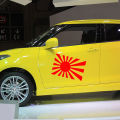 Japanese Rising Sun Flag Car-Styling Body Window Decals Reflective Sticker Decor. 