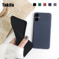 Tokifu For Tecno Camon 19 Neo Back Cover Matte Simple Solid Color Soft Silicone TPU Case. 