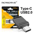 2 in1 Mini OTG Type C Pen Drive Usb2.0 Memory Stick 16GB 32GB 8GB usb flash card 128GB 256GB 512GB type-C Pendrive. 