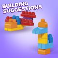 Mega Blocks Big Building Bag Building Set With 80+ colorful Building Blocks, and 1 Storage Bag, Best Toy Gift For Ages 1 and up. 
