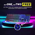 RGB Gaming Keyboard and Mouse Combo with FREE Mousepad in low price ~ Mechanical Feeling Gaming Key Board with 7 light RGB Gaming Mouse ~ Wired for Mobile Pubg, Laptop, PC, Gaming, Minecraft, Xbox - 112 Keys -. 