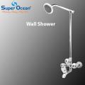 Bathroom Set Shower Set Wall Mounted Complete Bathroom Fitting 100% Brass Chrome Super Ocean Sanitary fittings Super Royal Set. 