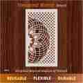 Geospiral Matrix Wall Stencil , geometric wall stencil Parametric Decorative Pattern ID#642. 