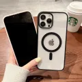 Phone Case For Apple iPhone 8,Magsafe Magnetic Wireless Charging Matte Transparent Acrylic Hard Cover. 