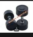 Dumbbell Set With Rubber Coated Dumbell Black Pair - 8kg (8+8=16 kg total weight ). 