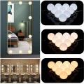 Original LED Mirror Lights Make Up Vanity Mirror Light for Makeup Dressing Table 10 Bulbs Lights For Saloon/Beauty Parlor. 