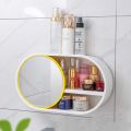 Day2day Mall Wall Mounted Makeup Storage Organizer with Mirror. 
