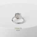 TBK 18K Platinum Plated Cubic Zirconia Promise Ring for Women 1187r. 
