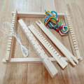 Weaving Loom Handmade DIY Creative Tapestry Loom Frame Birthday Gift Weave Loom w 2 Yarns. 
