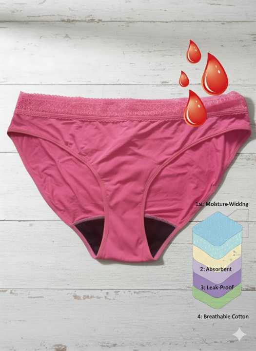 (Hygein:%20Largest%20Variety%20of%20Periods%20Care%20products)%20Leak%20Proof%20Medium%20Absorbent%204%20Layered,%20No%20Wet%20Feelings%20Period%20Panty,%20Period%20Underwear,%20Period%20Brief%20-%20Premium%20Quality%20and%20Comfortable%20-%20Image%207