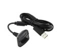 Controller Charger Cable For Microsoft Xbox 360 Wireless Controller - Black. 