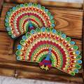 Peacock Patches Embroidery Applique DIY Embroidered Patches for Jacket Shoes 9cmx12cm. 